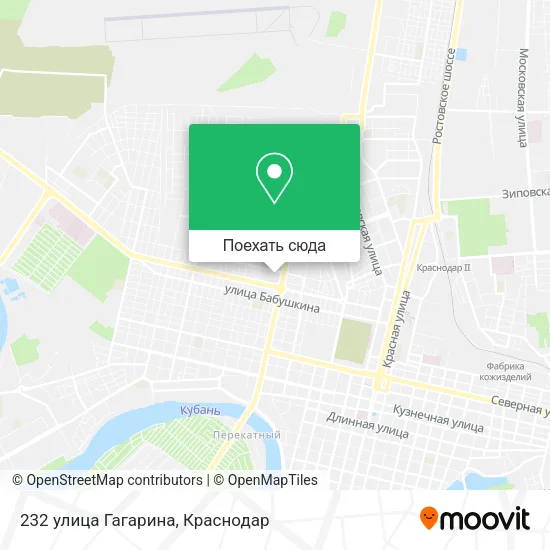 Карта 232 улица Гагарина