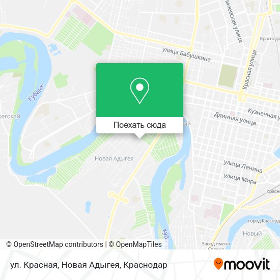 Карта ул. Красная, Новая Адыгея