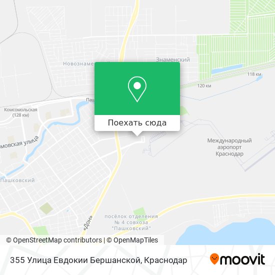 Карта 355 Улица Евдокии Бершанской
