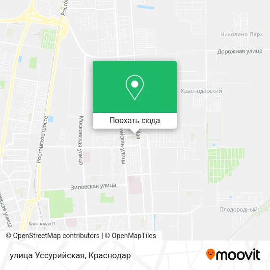 Карта улица Уссурийская