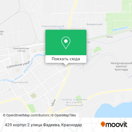 Карта 429 корпус 2 улица Фадеева