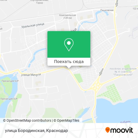 Карта улица Бородинская