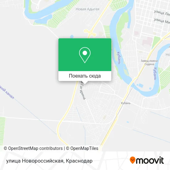 Карта улица Новороссийская