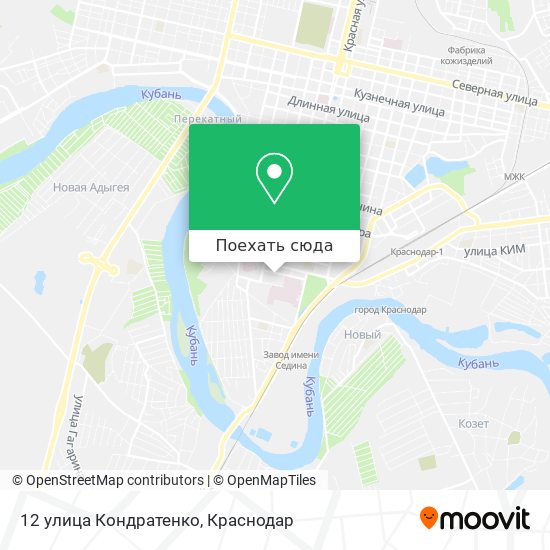 Карта 12 улица Кондратенко