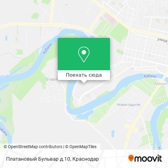 Карта Платановый Бульвар д.10
