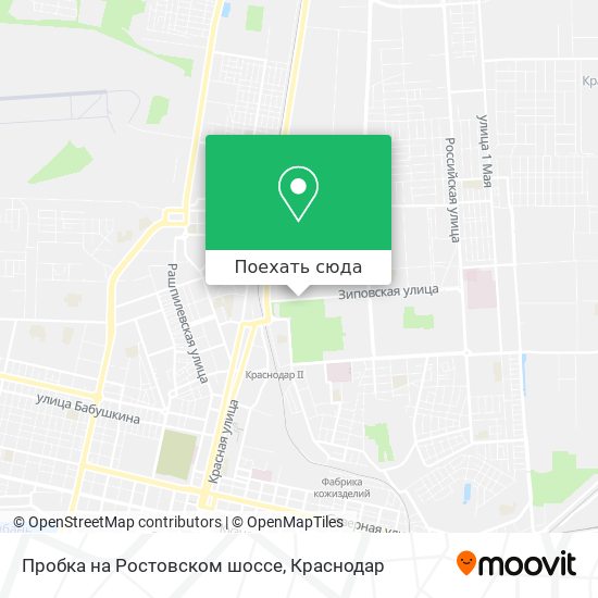 Карта Пробка на Ростовском шоссе