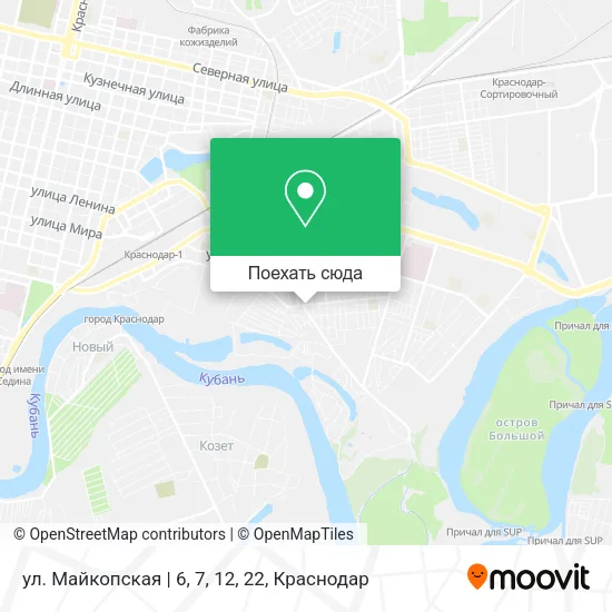 Карта ул. Майкопская | 6, 7, 12, 22