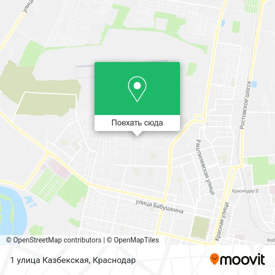 Карта 1 улица Казбекская