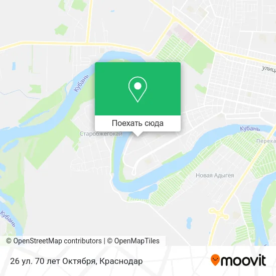 Карта 26 ул. 70 лет Октября