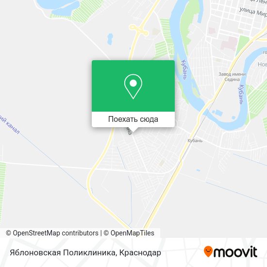 Карта Яблоновская Поликлиника