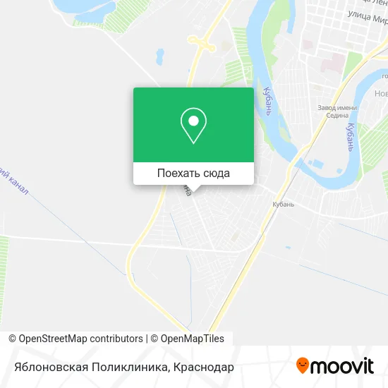Карта Яблоновская Поликлиника