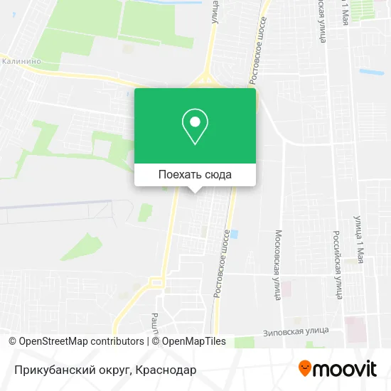 Карта Прикубанский округ