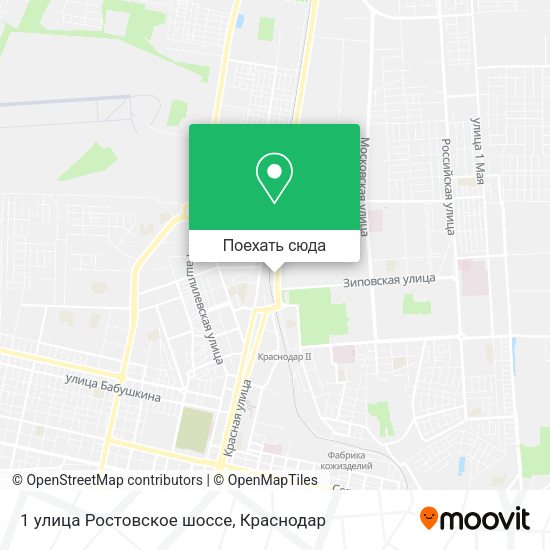 Карта 1 улица Ростовское шоссе