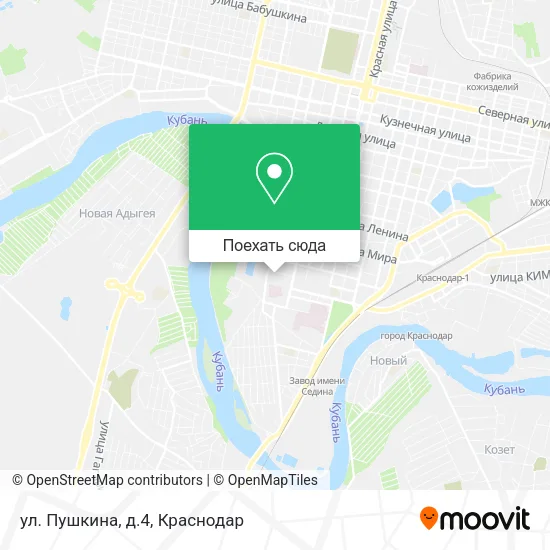 Карта ул. Пушкина, д.4