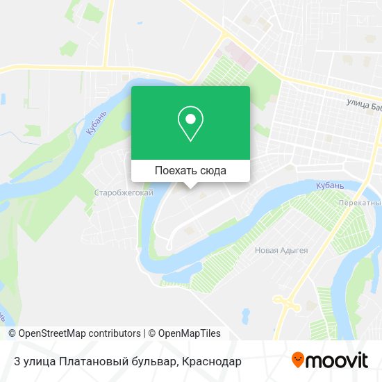 Карта 3 улица Платановый бульвар