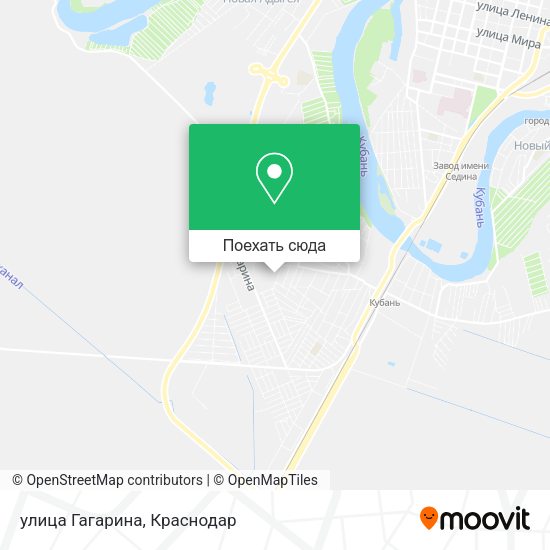Карта улица Гагарина