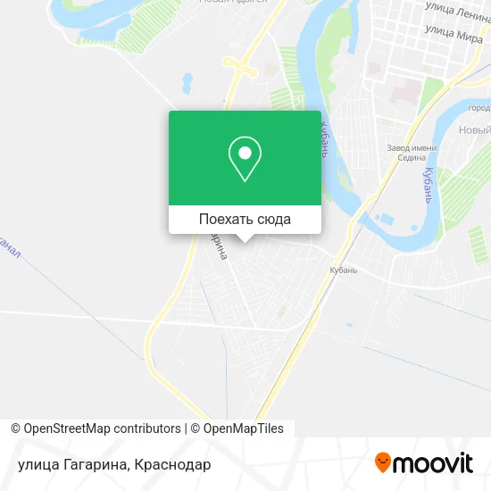 Карта улица Гагарина