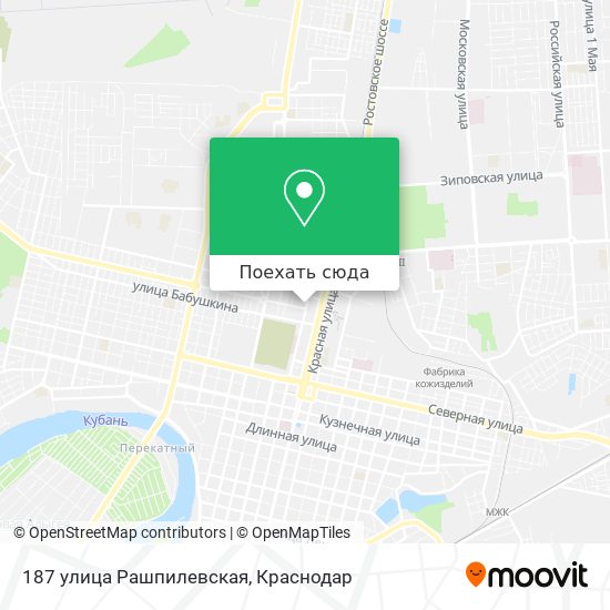 Карта 187 улица Рашпилевская