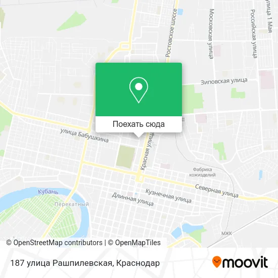 Карта 187 улица Рашпилевская