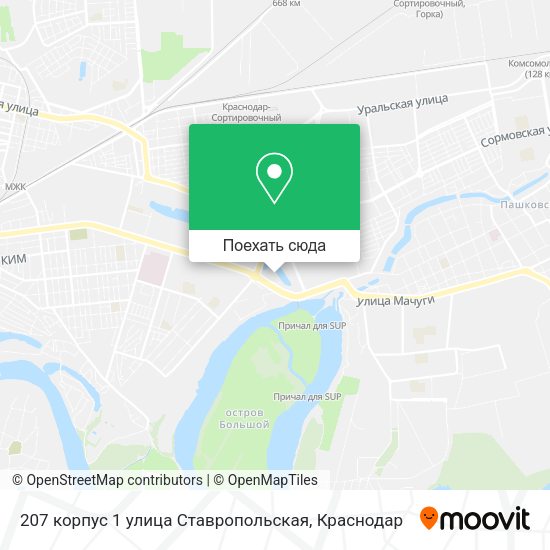 Карта 207 корпус 1 улица Ставропольская
