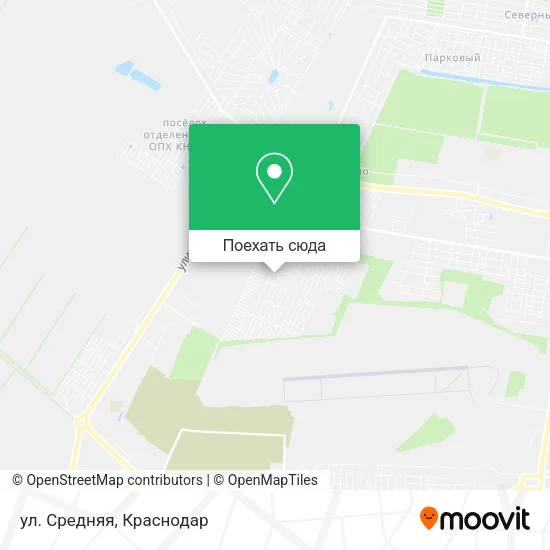 Карта ул. Средняя