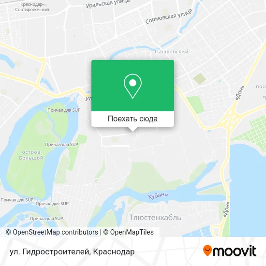Карта ул. Гидростроителей