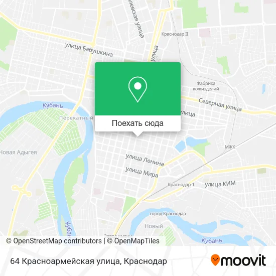 Карта 64 Красноармейская улица