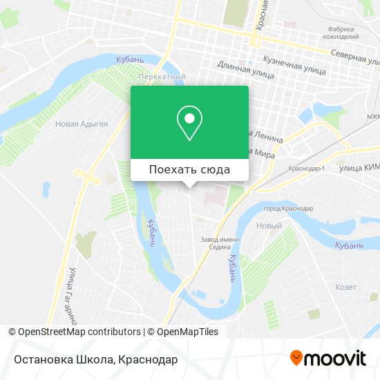 Карта Остановка Школа