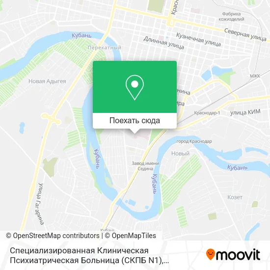 Карта Специализированная Клиническая Психиатрическая Больница (СКПБ N1)