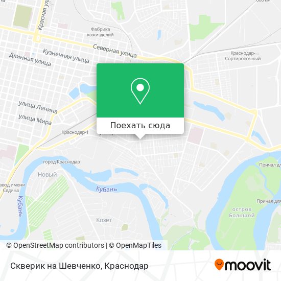 Карта Скверик на Шевченко