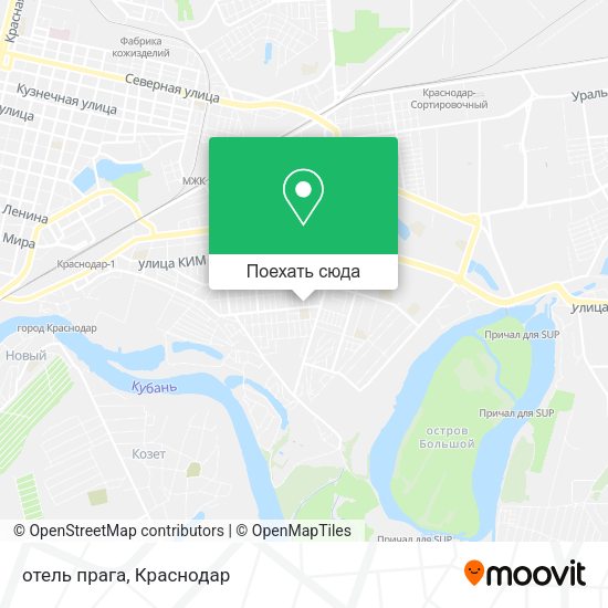 Карта отель прага