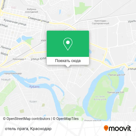 Карта отель прага