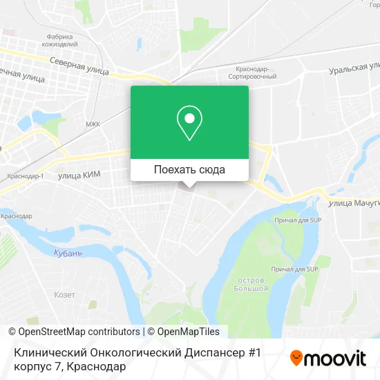 Карта Клинический Онкологический Диспансер #1 корпус 7