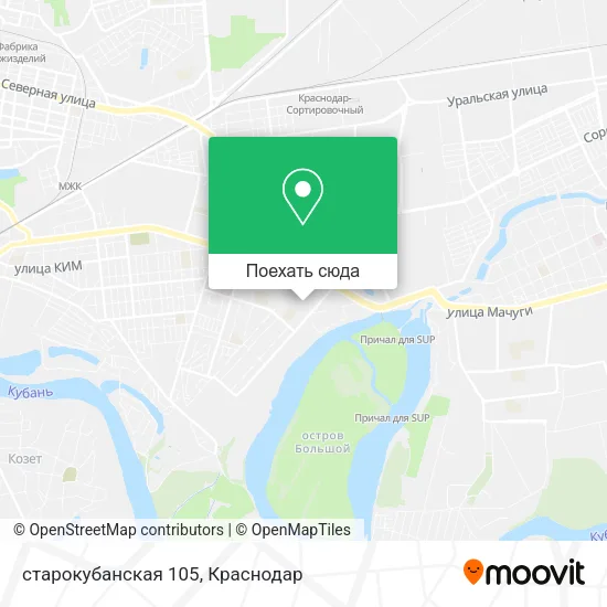 Карта старокубанская 105