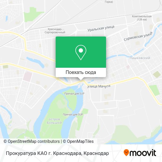 Карта Прокуратура КАО г. Краснодара