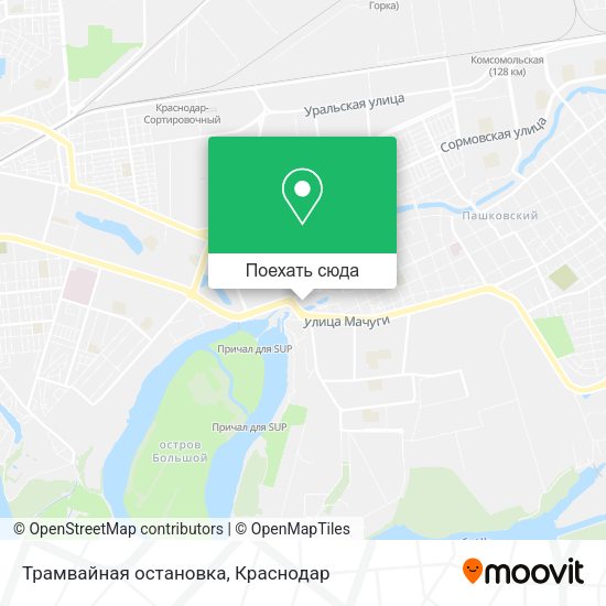 Карта Трамвайная остановка