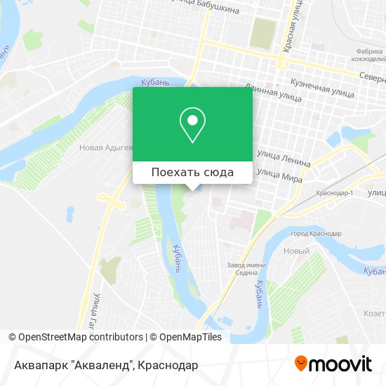 Карта Аквапарк "Акваленд"