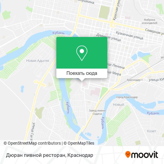 Карта Дюран пивной ресторан