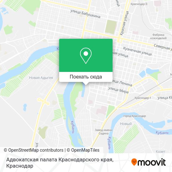 Карта Адвокатская палата Краснодарского края