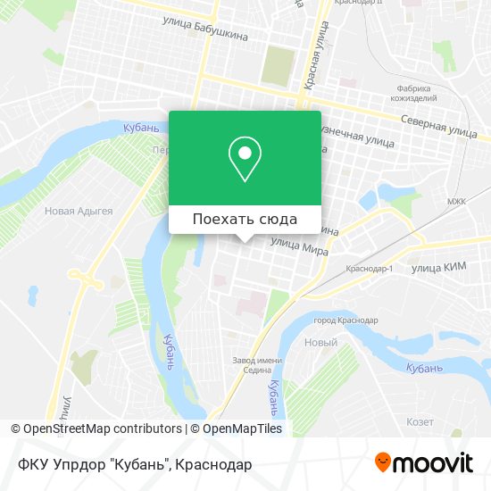Карта ФКУ Упрдор "Кубань"