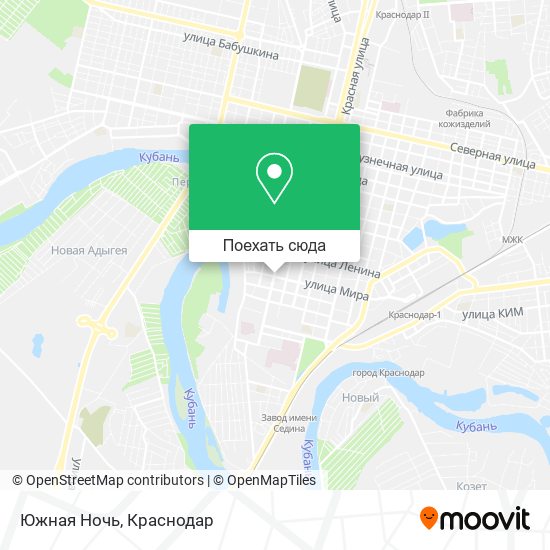 Карта Южная Ночь