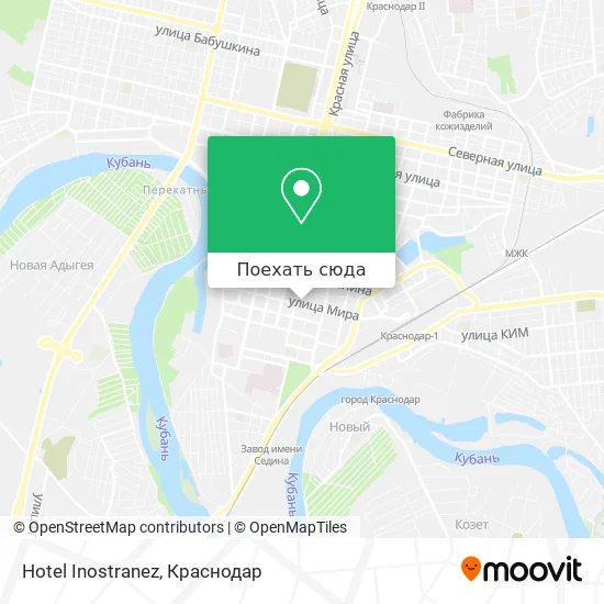 Карта Hotel Inostranez