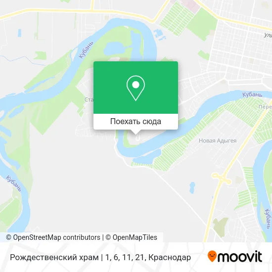 Карта Рождественский храм | 1, 6, 11, 21