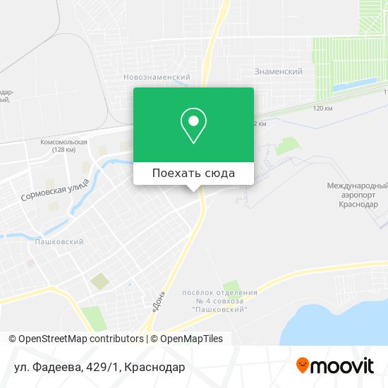Карта ул. Фадеева, 429/1