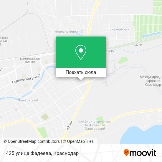 Карта 425 улица Фадеева