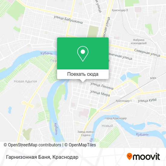 Карта Гарнизонная Баня