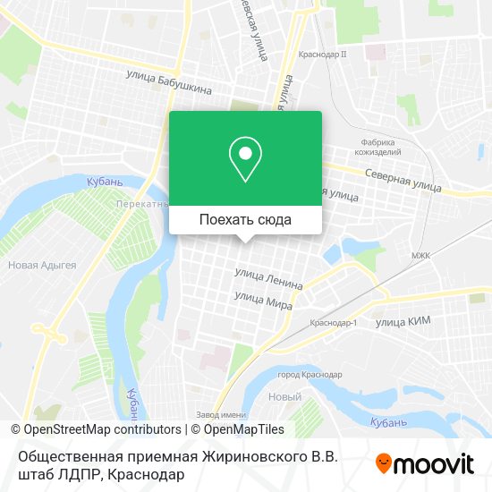 Карта Общественная приемная Жириновского В.В. штаб ЛДПР