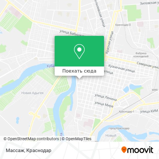 Карта Массаж