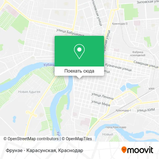 Карта Фрунзе - Карасунская