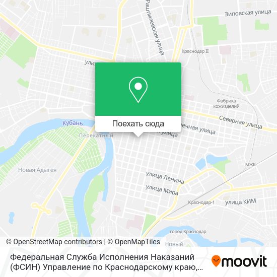 Карта Федеральная Служба Исполнения Наказаний (ФСИН) Управление по Краснодарскому краю